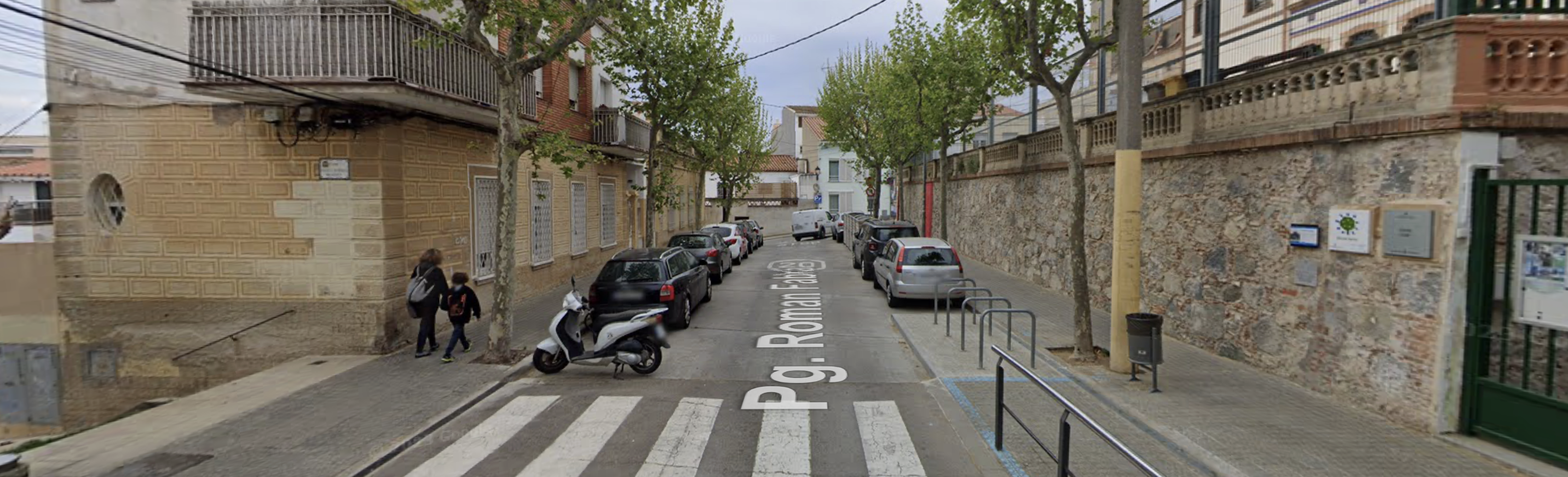 Imatge pels mitjans: Ampliació voreres del passeig Romà Fabra i recondicionament